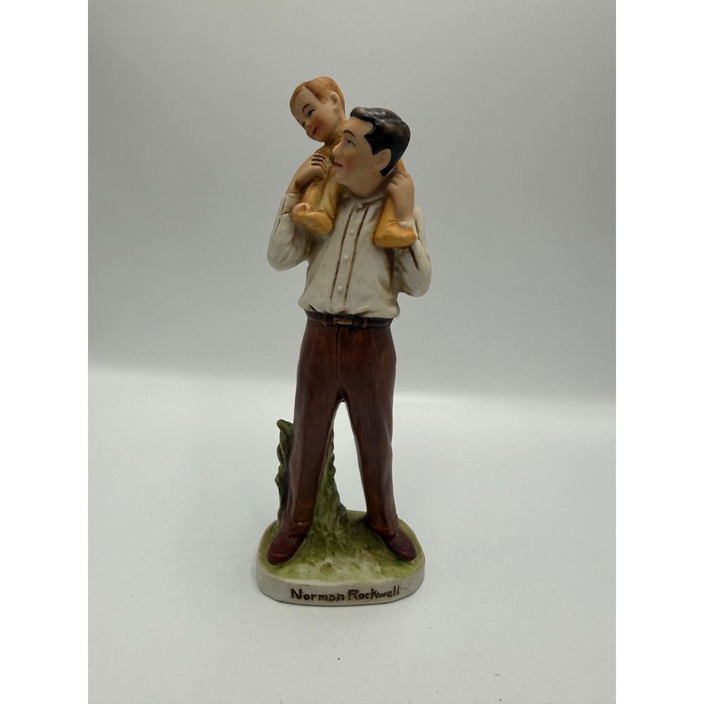 Norman Rockwell Piggyback Figurine Select Collection Limited 1979 No 1005 Vtg